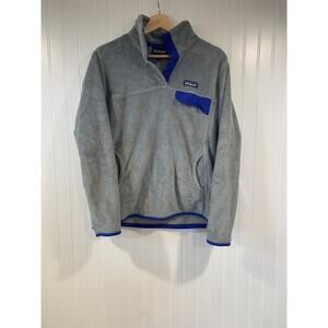 Patagonia Sweatshirt Women's Large Gray Re-Tool Snap T Fleece Pullover Jacket